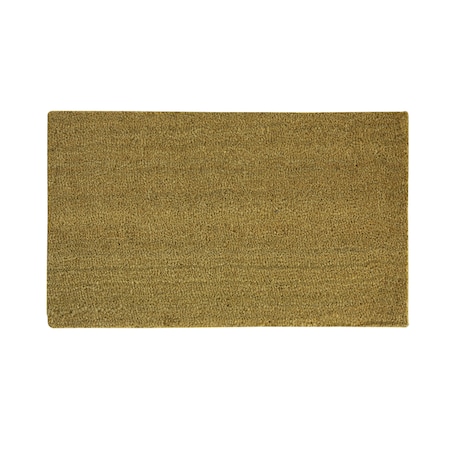Sports Licensing Solutions Sports Licensing Solutions 18 in. W X 30 in. L Tan Blank Coir Door Mat 58771